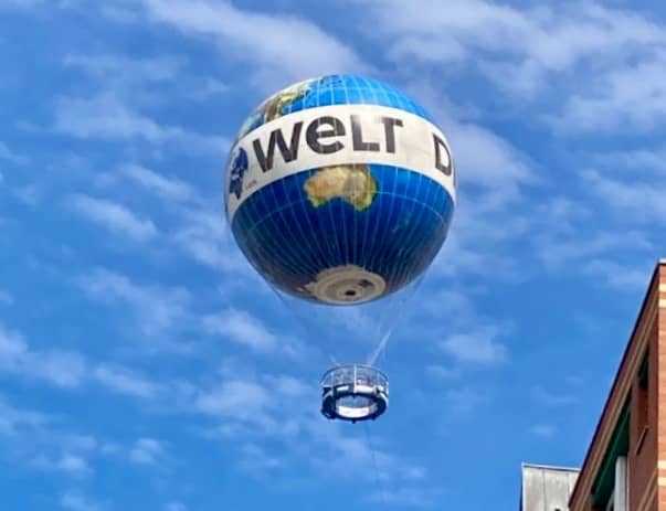 Ausflug mit dem Weltballon in Berlin mit Kindern