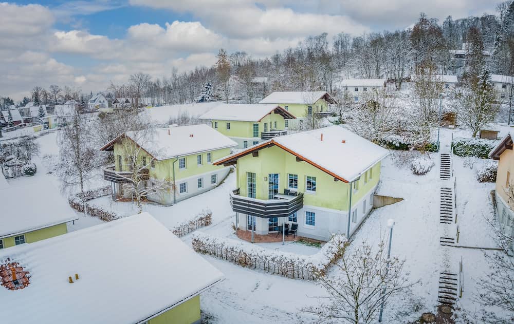 Landal Salztal Paradies Ferienpark im Harz im Winter