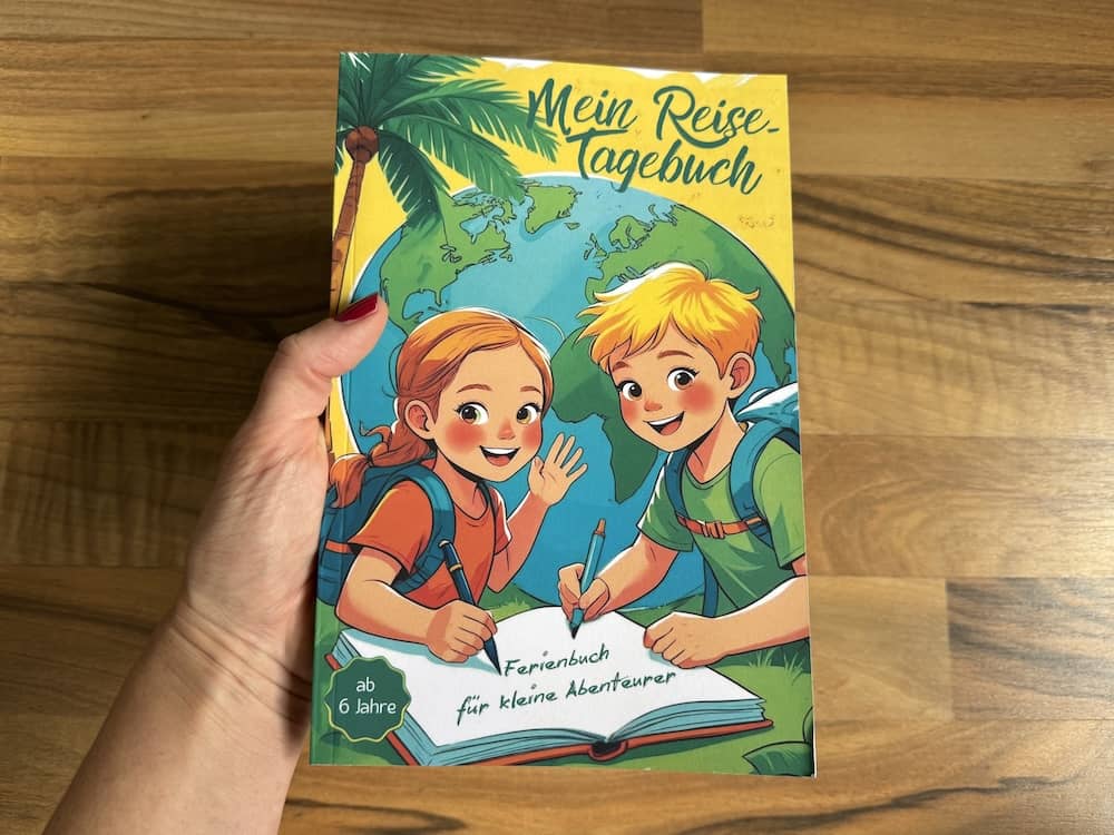 Handliches Reisetagebuch für Kinder zum Ausfüllen