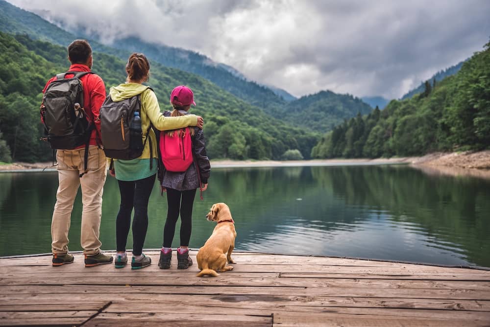 Ein tolles Familienfoto am See