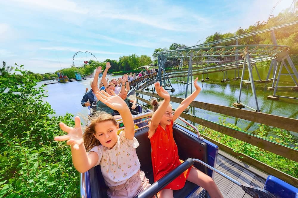 BobExpress Attraktion im Bobbejaanland einem Freizeitpark in Belgien
