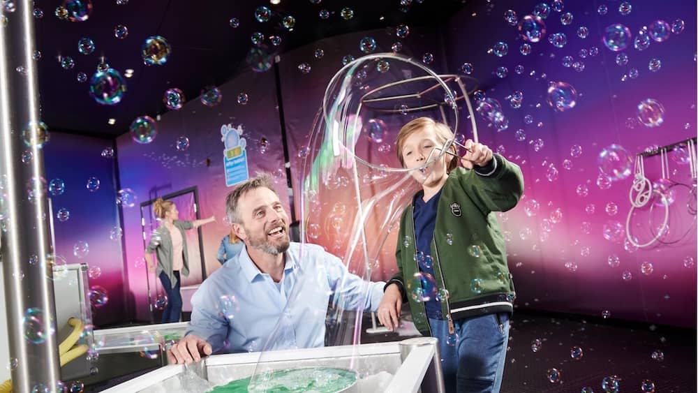 Bubble Lab im Universe Science Park in Dänemark mit Kindern