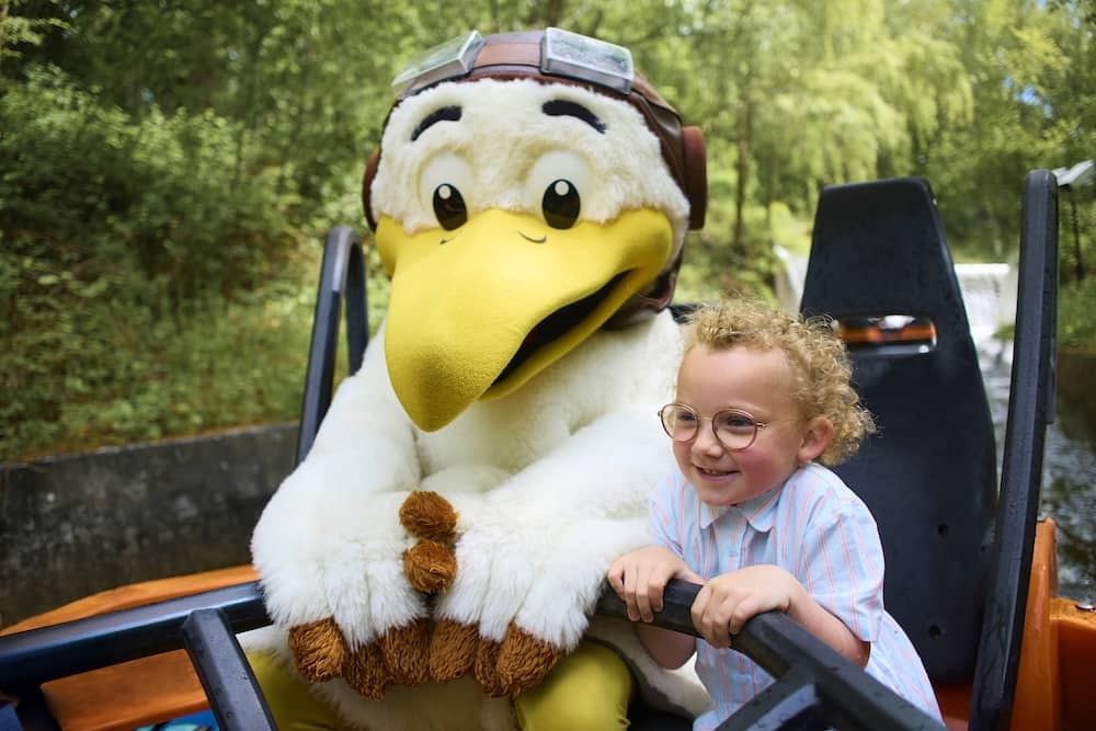 Fahrgeschäft im BonBon-Land Dänemarks Freizeitpark