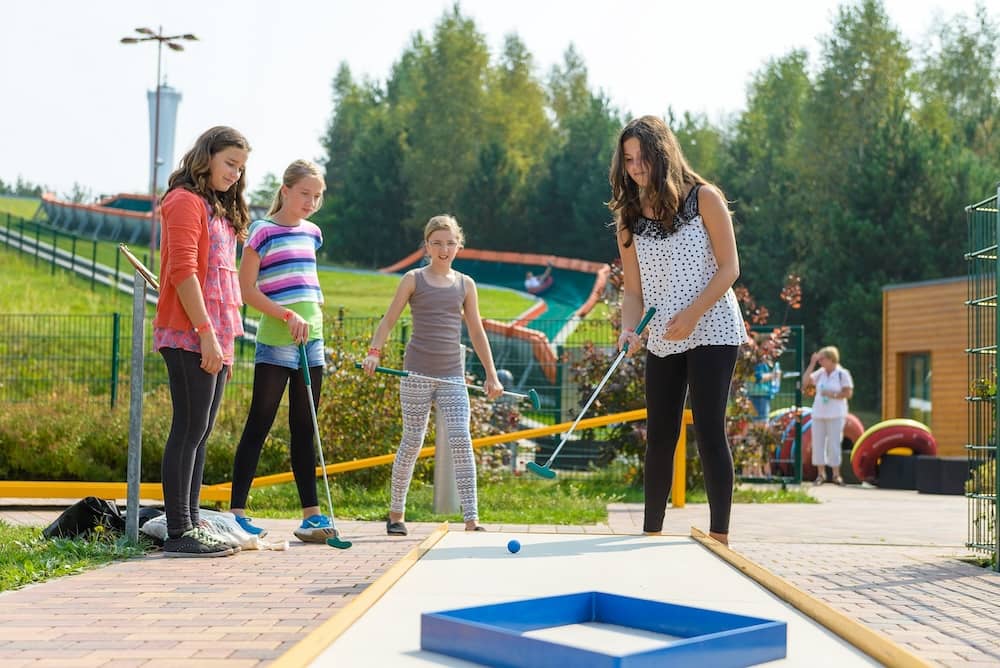 Minigolf im Erlebnispark Teichland einem Freizeitpark in Brandenburg