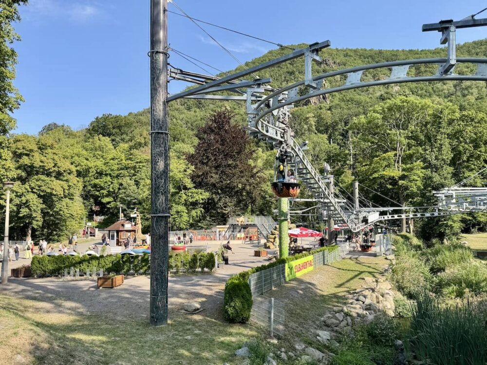 Spassinsel in der Seilbahnen Thale Erlebniswelt