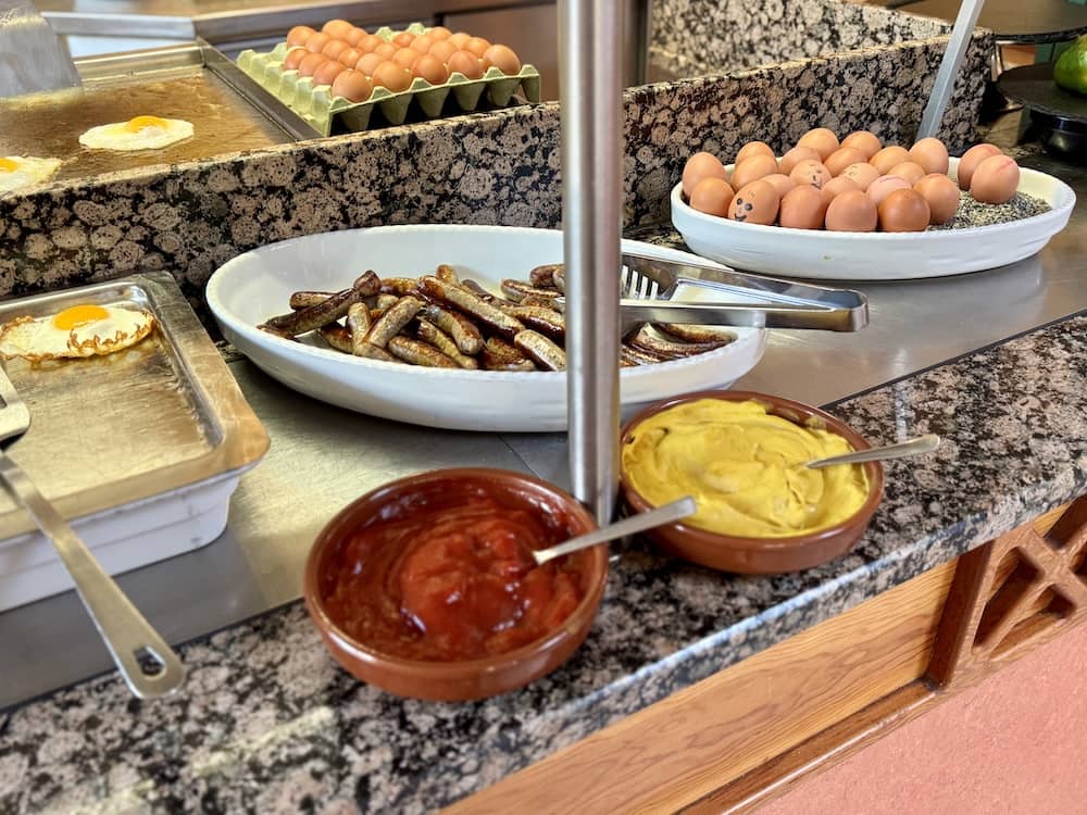 Eierspeisen beim Frühstücksbuffet im Eurostrand Resort