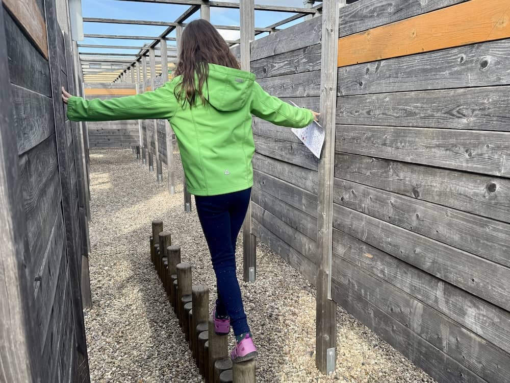 Erlebnisstation im Abenteuerlabyrinth Lüneburger Heide