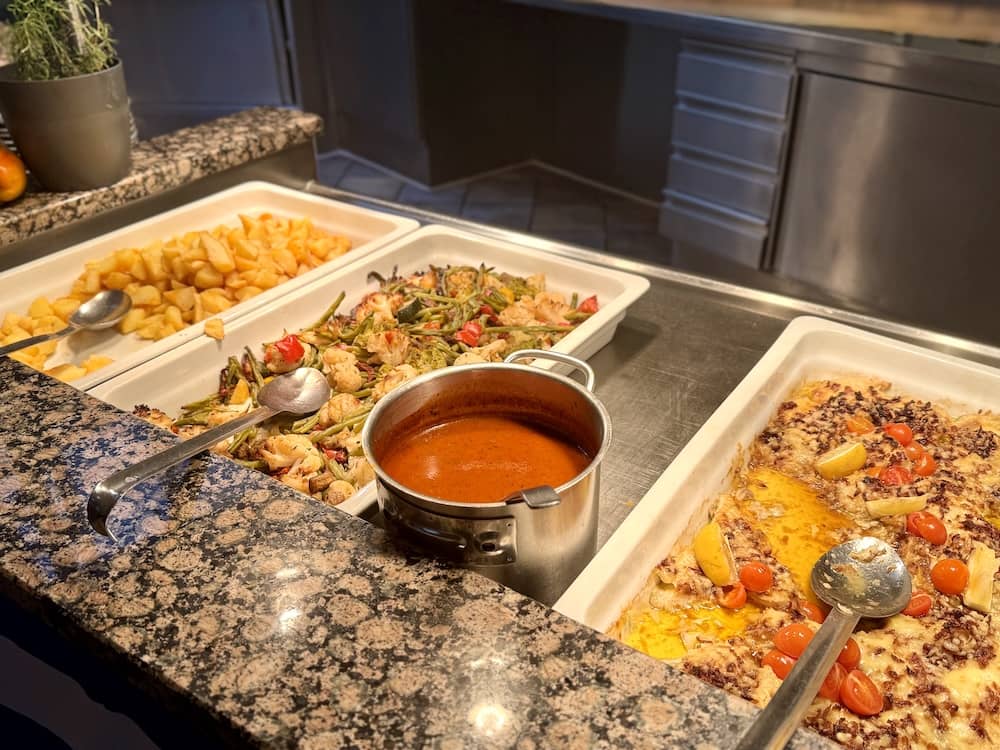 Essen vom Themenbuffet im Eurostrand Resort