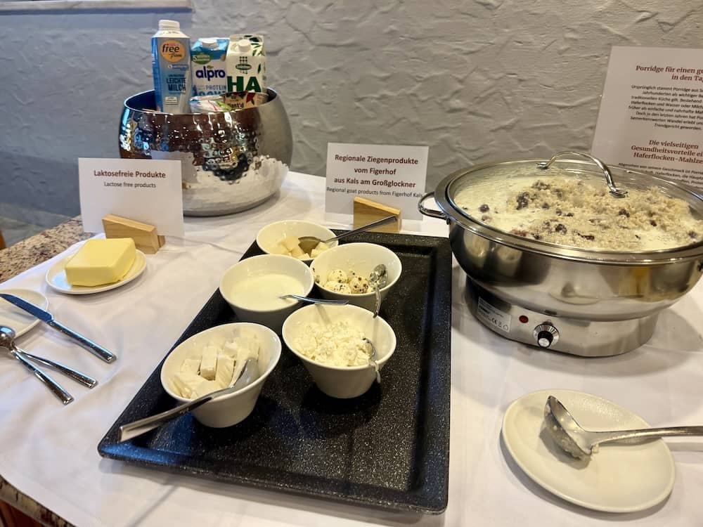 Porridge beim Frühstück im Sporthotel Sillian