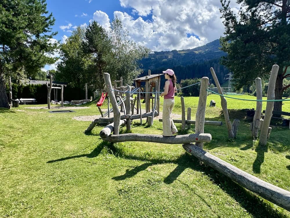 Spielplatz vom Familienhotel in Sillian
